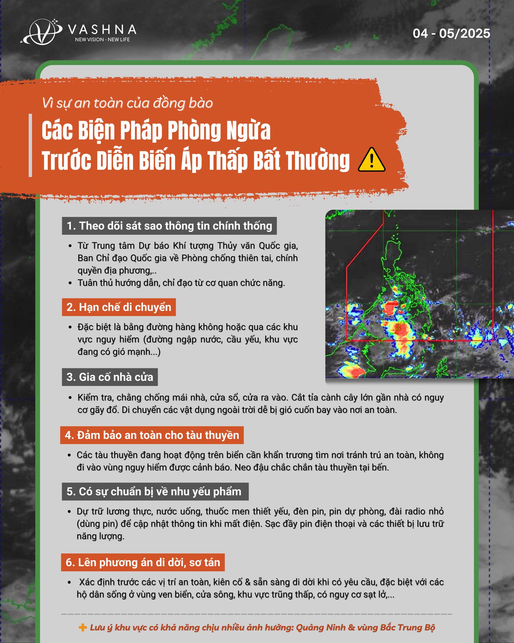 Cập Nhật Về Vùng Áp Thấp Có Khả Năng Thành Bão & Lưu Ý Quan Trọng Cần Chuẩn Bị